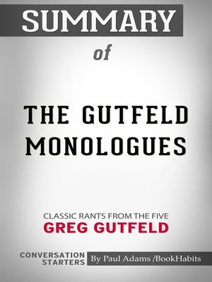 cover image of Summary of the Gutfeld Monologues